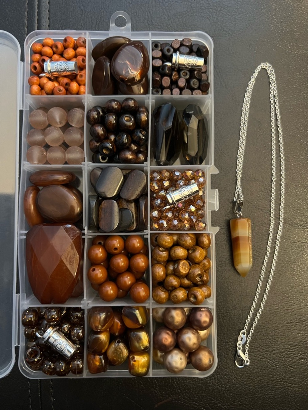 Craft Beads, COFFEE BAR - CINNAMON NEEDED, Jewelry Supplies, loose bulk